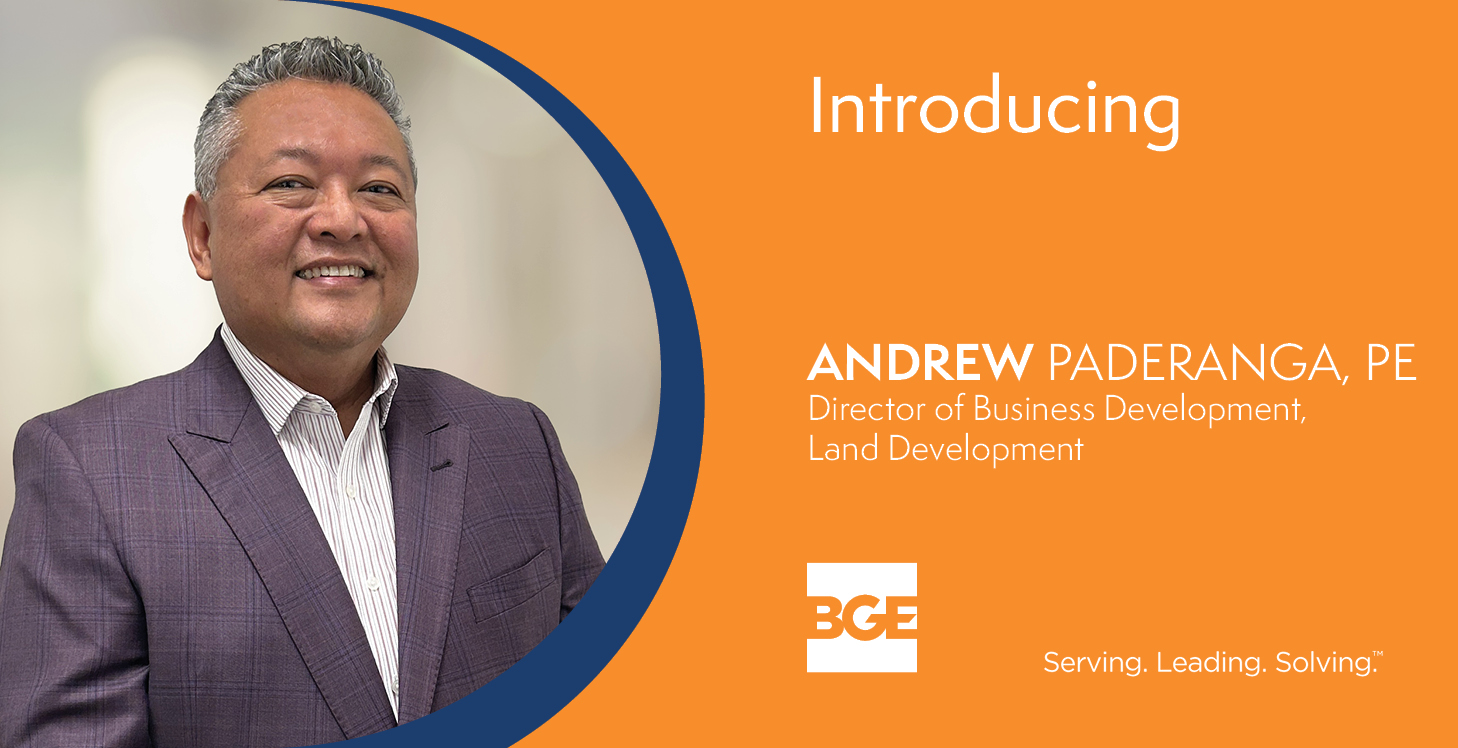 Andrew Paderanga Joins BGE as Business Development Director for Land Development