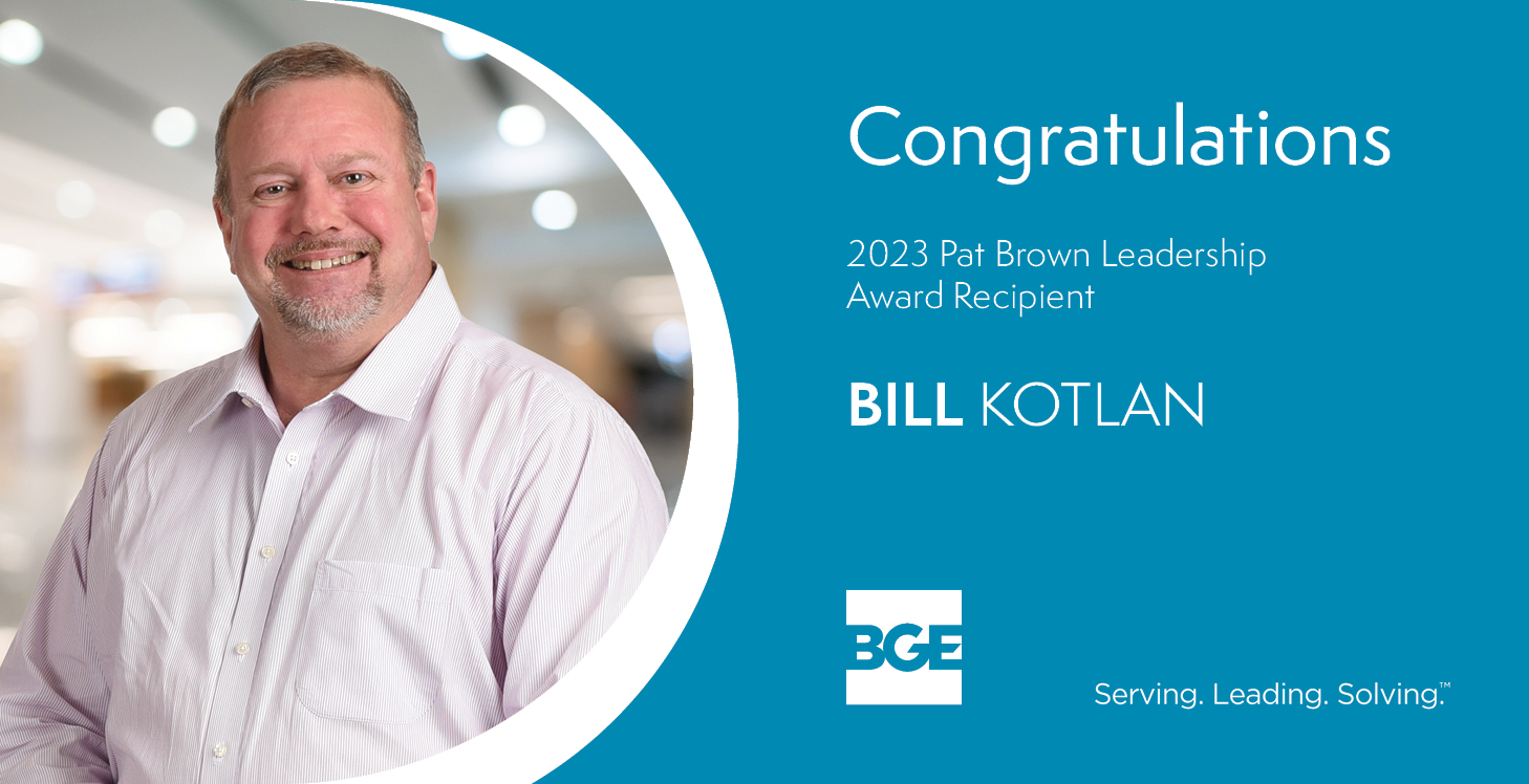 Bill Kotlan Honored with BGE’s Pat Brown Leadership Award