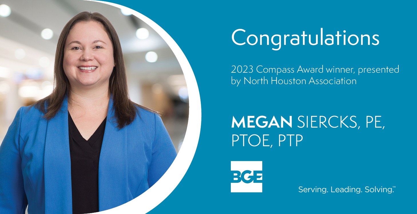 BGE Director of Traffic Engineering Megan Siercks, PE, wins Compass Award