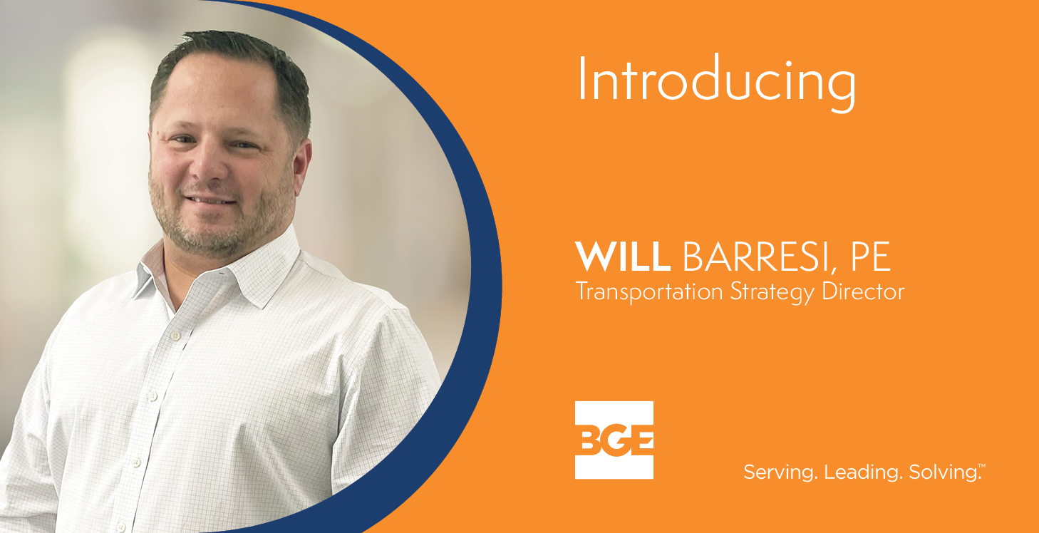 Will Barresi Joins BGE as Transportation Strategy Director